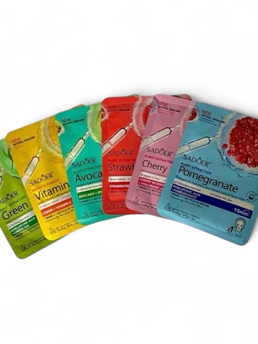 Sadoer 6 pack of facial masks | Brand new